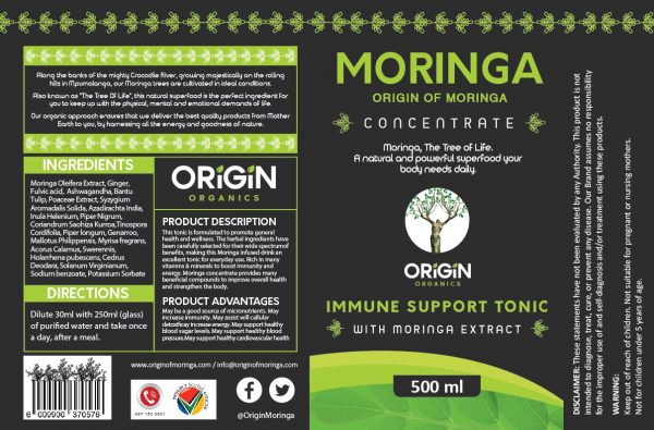 Powerful Moringa Extract Concentrate | Immune Support Tonic (500ml) - Image 2