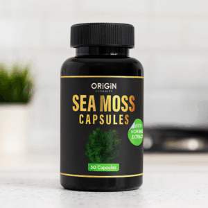 sea moss capsules bottle